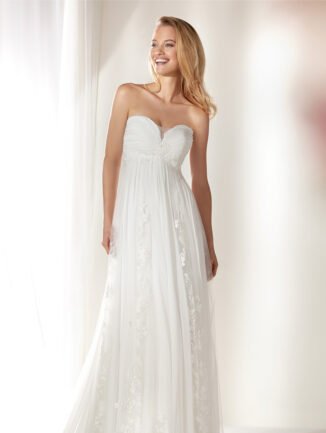 Beading Sweetheart Wedding Dress Long Chiffon Dresses